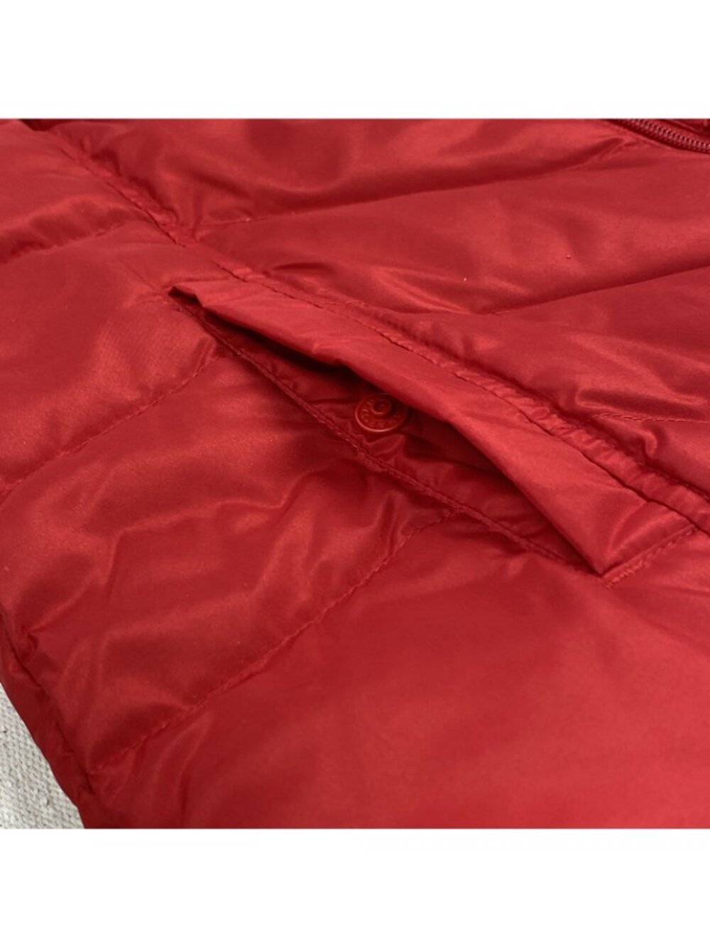 NEW Lands End Silver Premium Down 600 Filled RED Womens XS Coat *READ DESCRIPT* - Picture 11 of 15